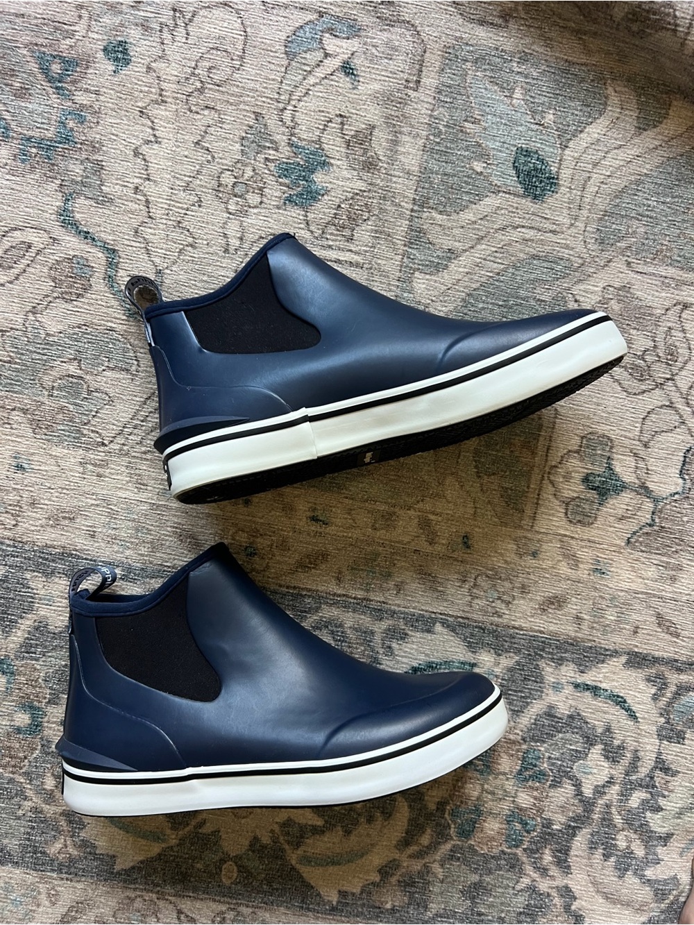 Hush Puppies Navy Rain Sneaker Boots Waterproof Chelsea Size 7